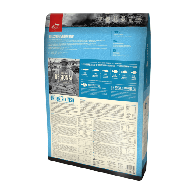 Orijen Six Fish Grain Free Dry Dog Food For All Breeds & Ages