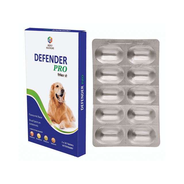 Defender Pro Herbal Dewormer for Puppies & Dogs - 10 Tablets