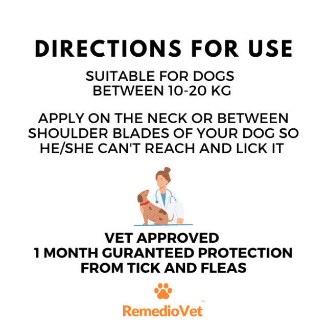 Fiprofort Tick n Flea Spot-on For Dogs 10-20 Kg
