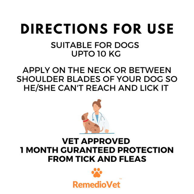 Fiprofort Tick n Flea Spot-on For Dogs Upto 10 Kg