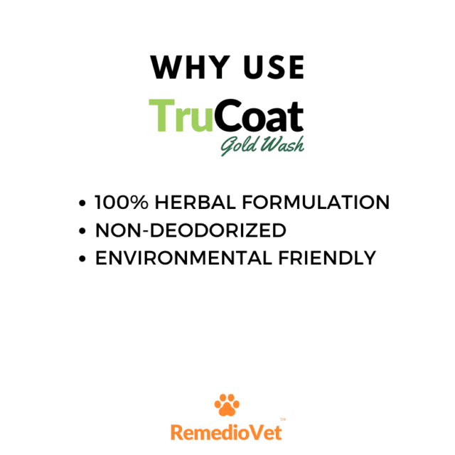 Trucoat Gold Wash Herbal Dog Shampoo