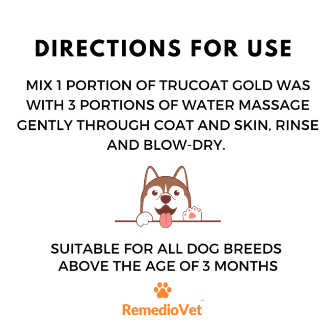 Trucoat Gold Wash Herbal Dog Shampoo